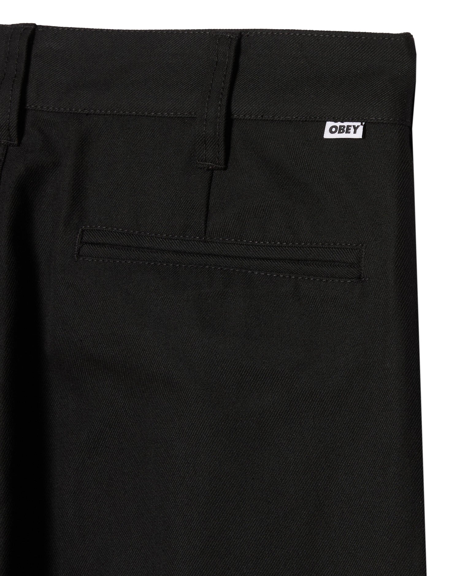 ARMEL PLEATED - PANTALONE 22MC0001490 -BLK OBEY 