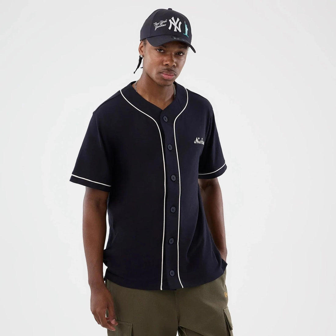NE SLUB BASEBALL JERSEY - T-SHIRT 60856190 . NEW ERA 
