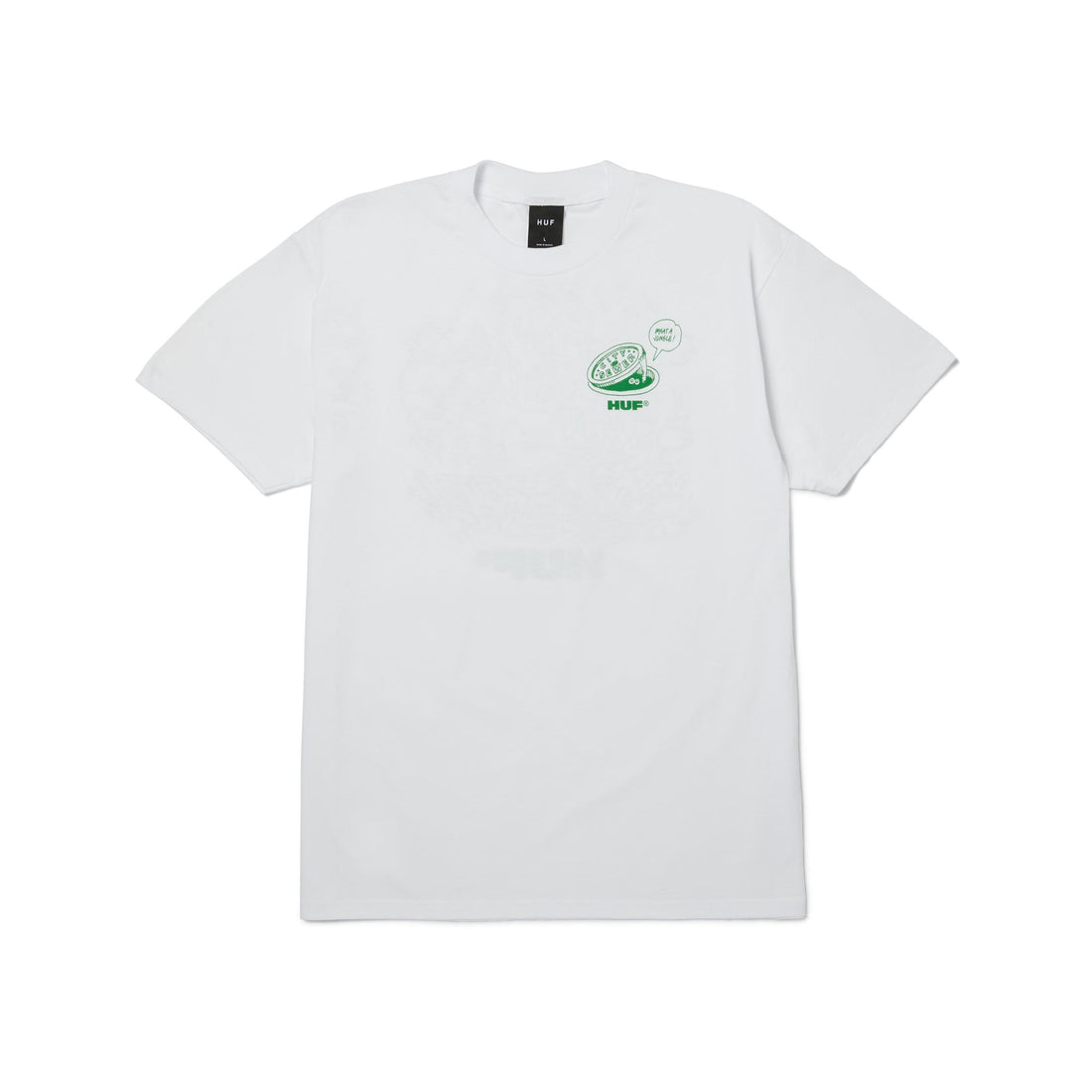 WHAT A JUNGLE S/S TEE - T-SHIRT 71MC0001215 -WHITE HUF 