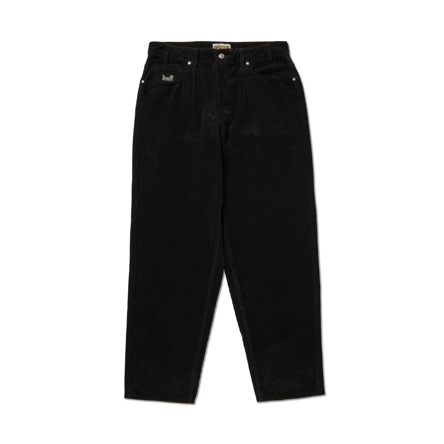 CROMER CORDUROY PANT - PANTALONE 71MC0001210 -BLACK HUF 