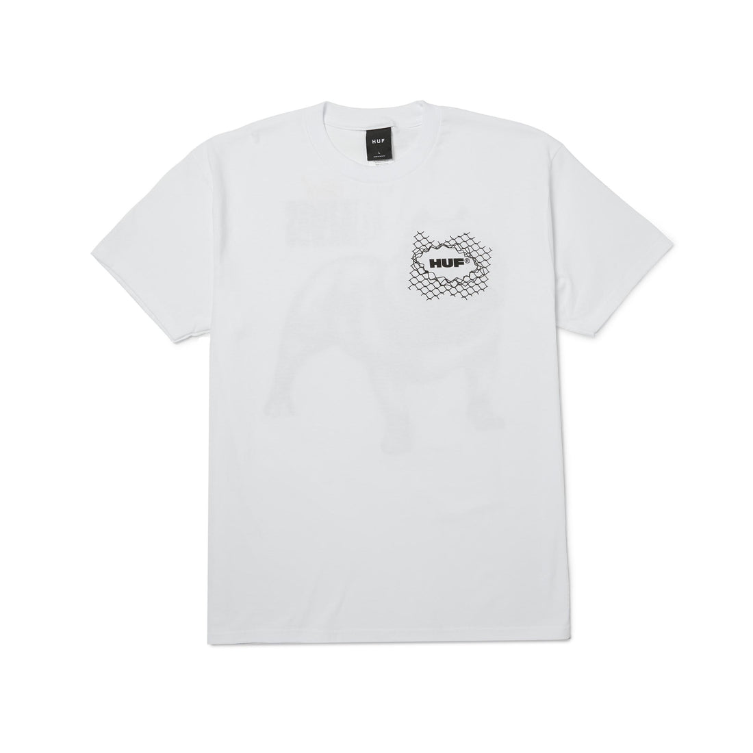 4 THE DAWGS S/S TEE - T-SHIRT 71MC0001184 -WHITE HUF 