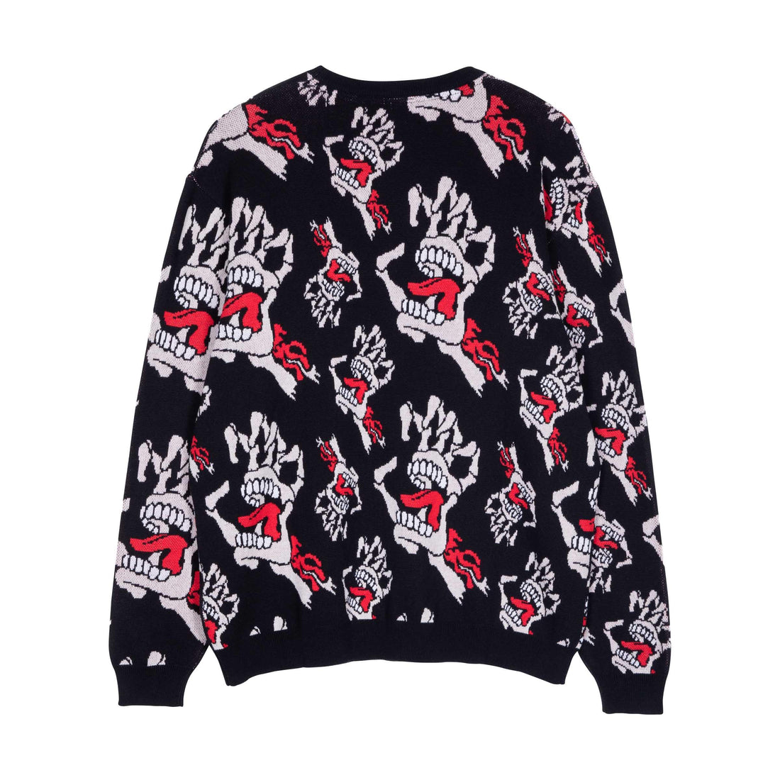 BONE HANDS ALL OVER - MAGLIA SCA-CRW-9776  SANTA CRUZ 