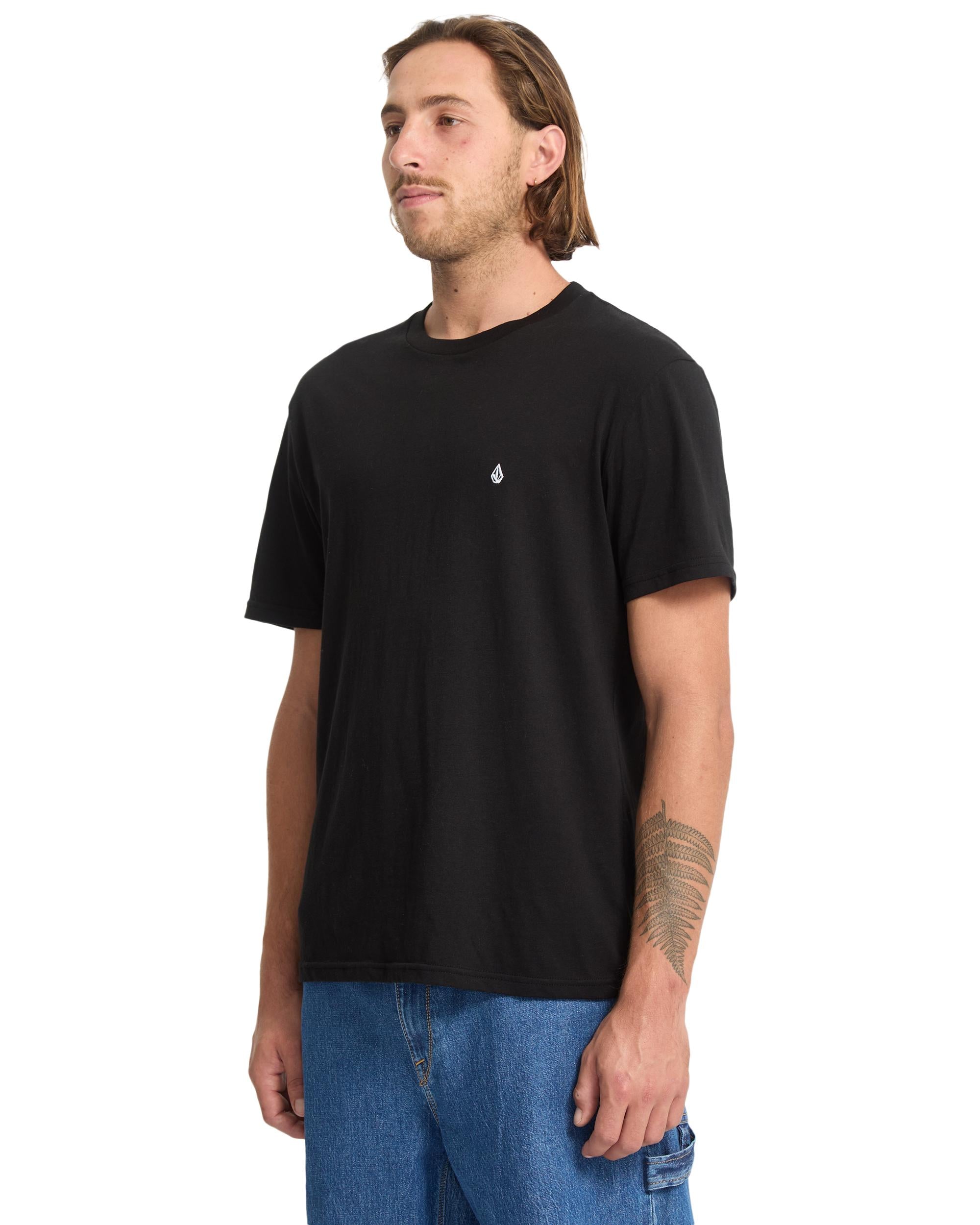 STONE BLANKS - T-SHIRT A3532550 _BLK VOLCOM 