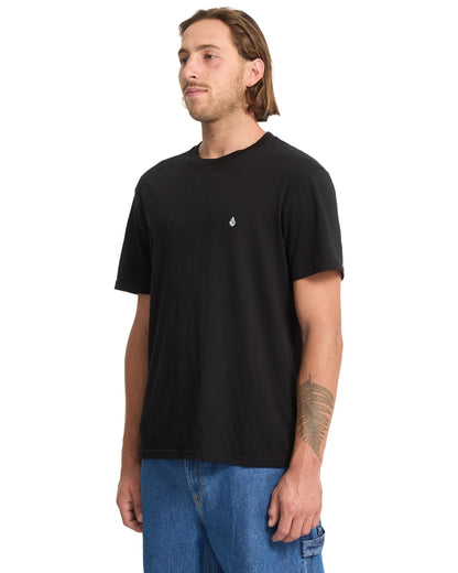 STONE BLANKS - T-SHIRT A3532550 _BLK VOLCOM 