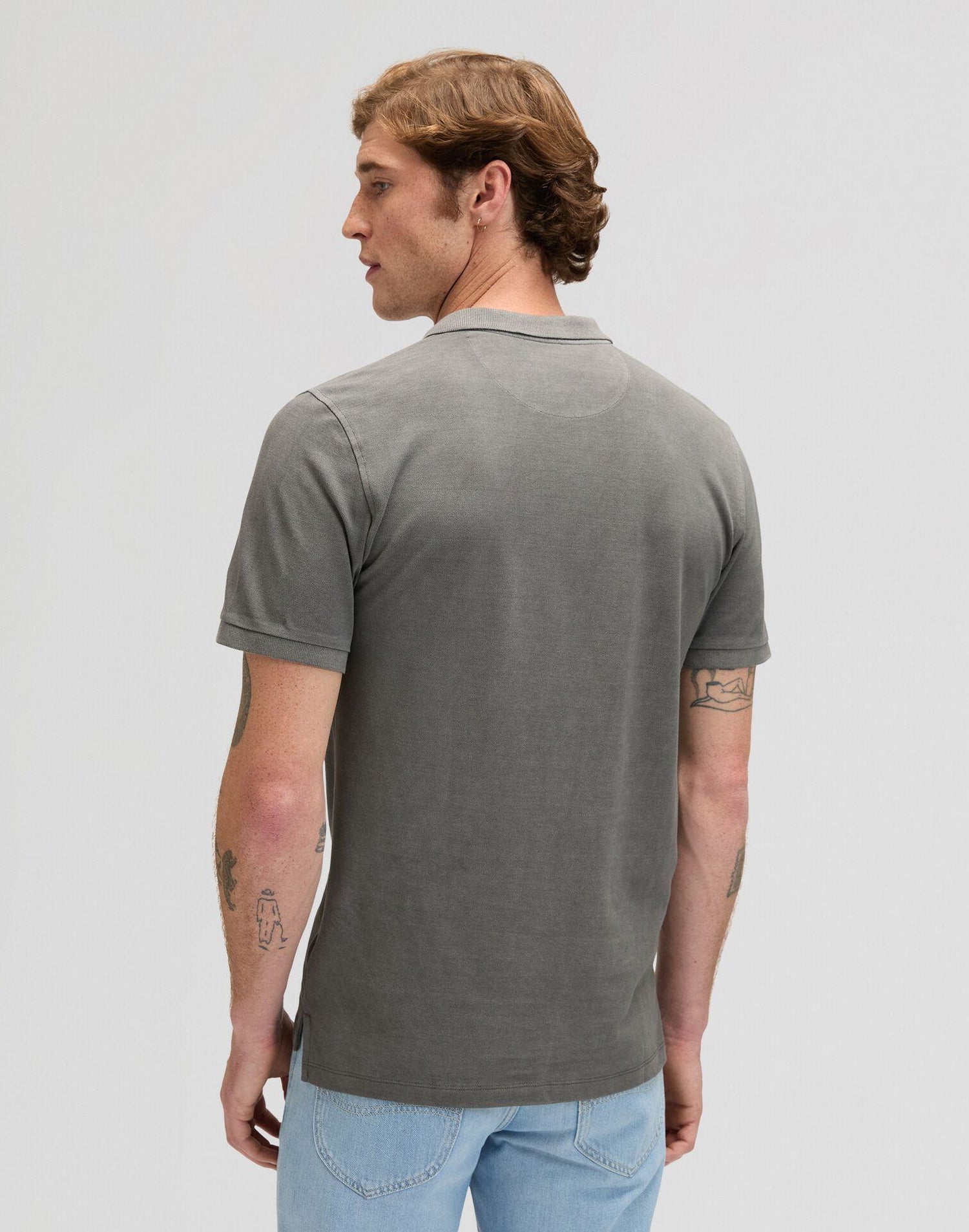GARMENT DYE STATIC GRAY - POLO 112376468 . LEE 