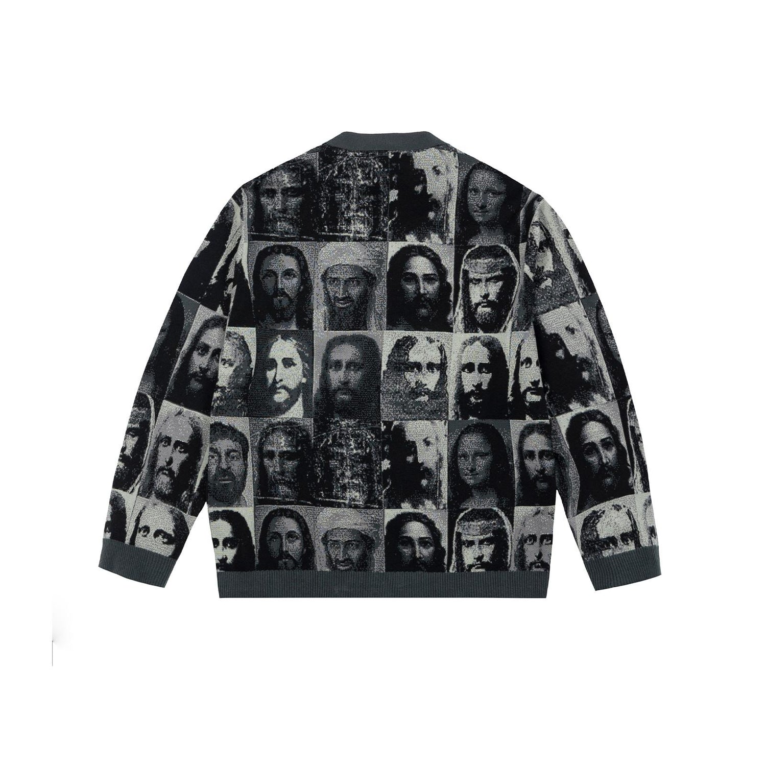 JAQUARD CARDIGAN RELAXED FIT MUGSHOT JEEZ - MAGLIA 26SSPROU844 -V.U. PROPAGANDA 