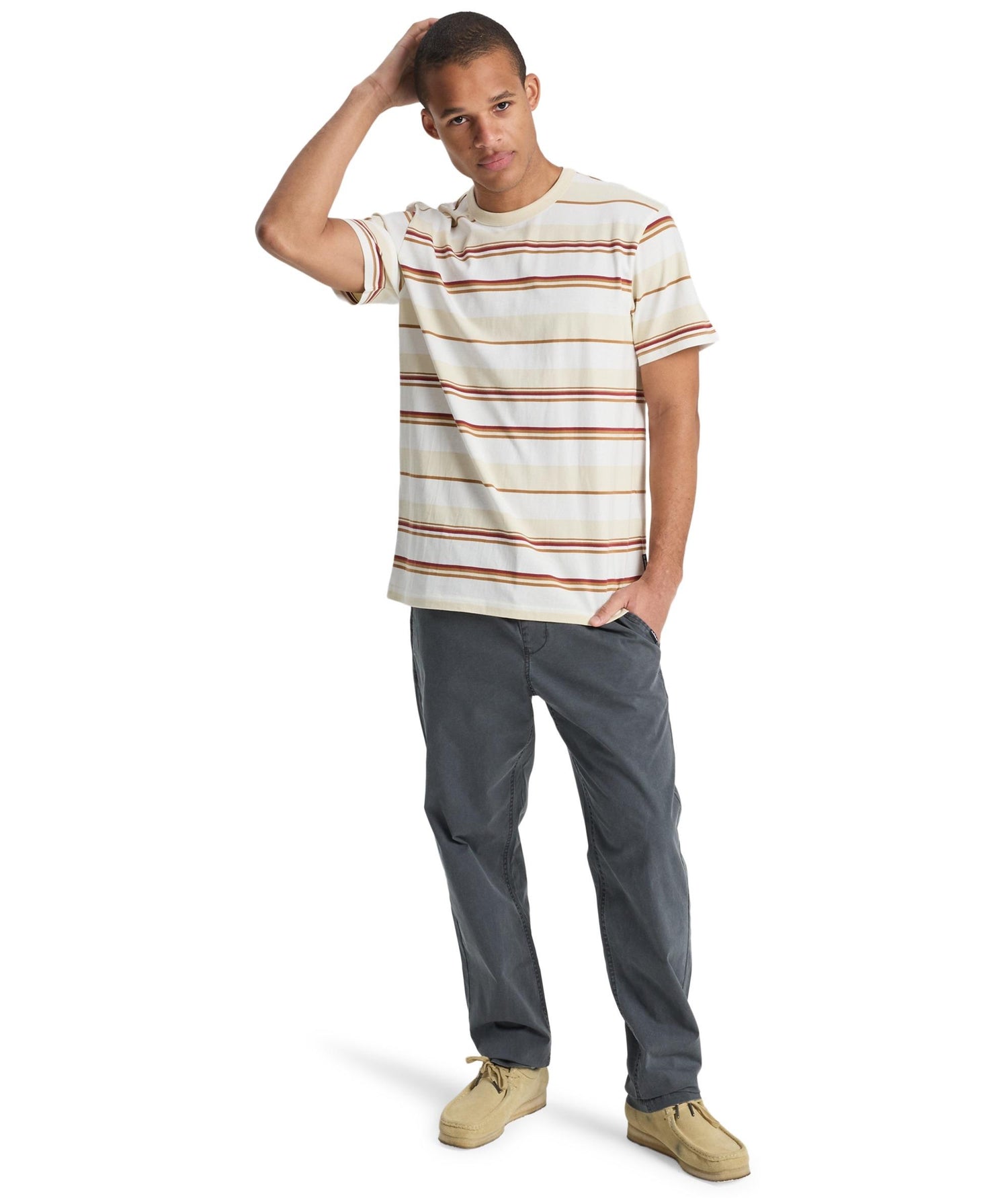 LEKONI STRIPE - T-SHIRT EQYKT04410 -WEG3 QUIKSILVER 