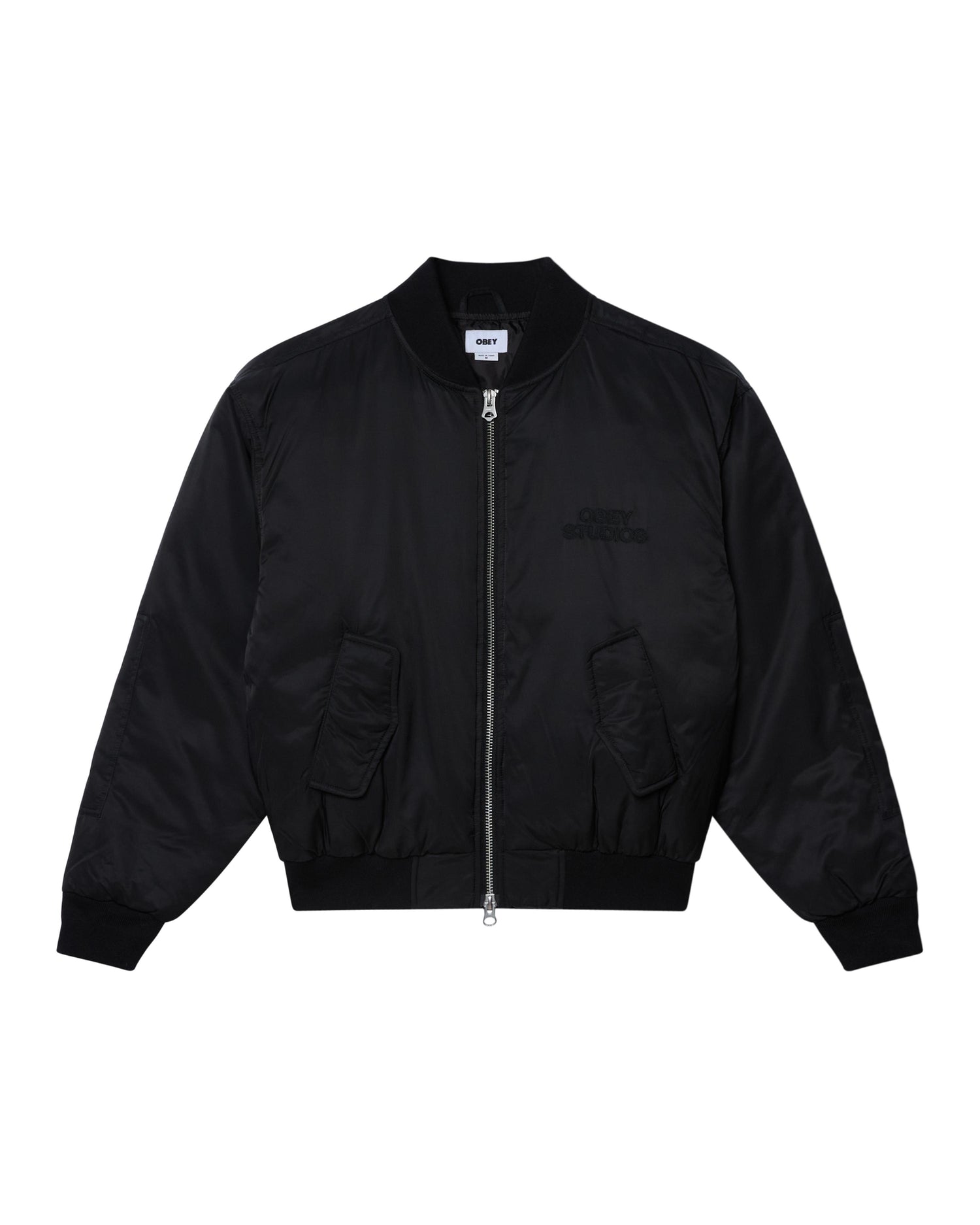 STUDIOS MA-1 BOMBER - GIACCA 22MC0001498 -BLK OBEY 