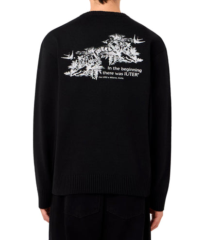 PARADISE - MAGLIA 25WIJM08 -BLACK IUTER 