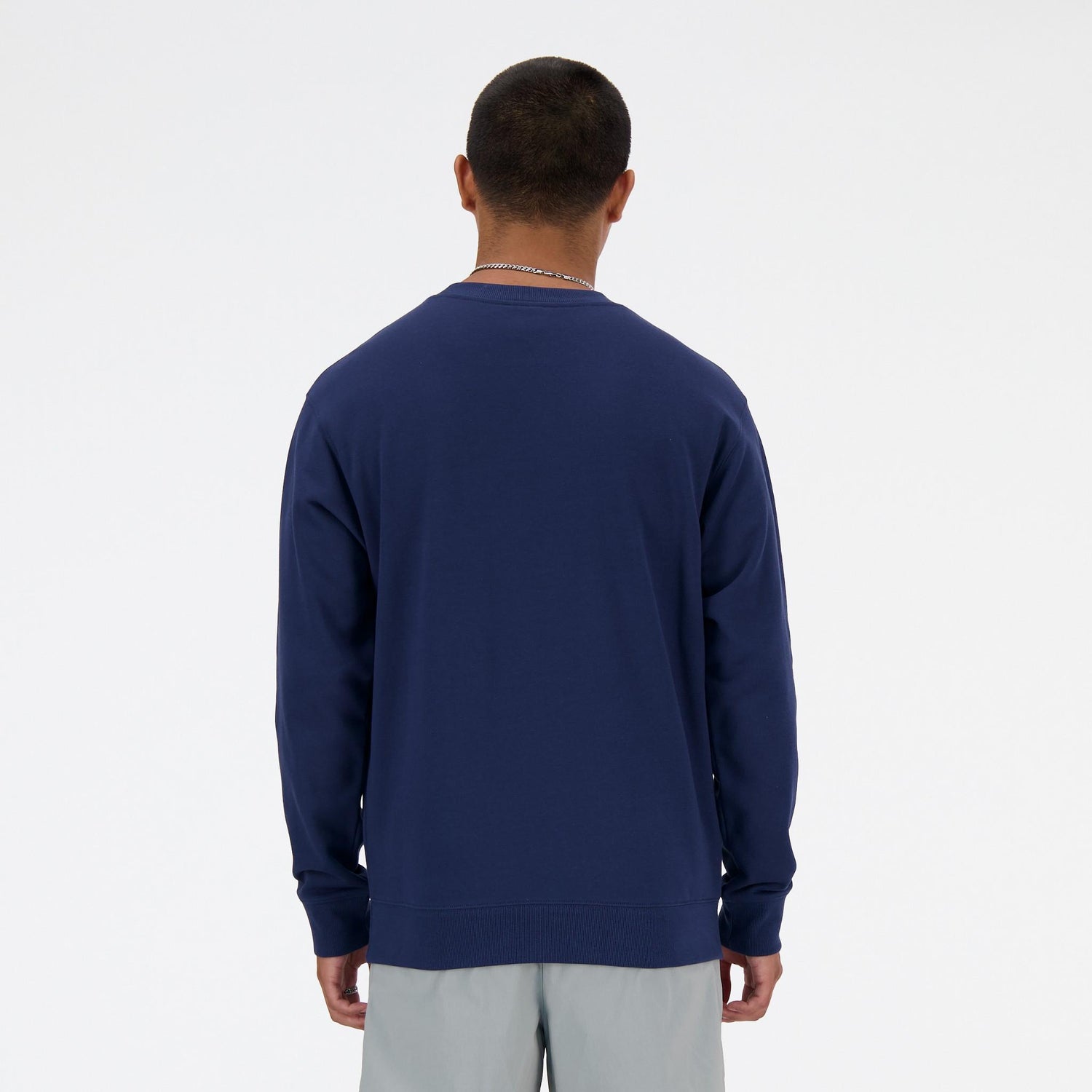 SMALL LOGO FRENCH TERRY CREW - FELPA MT41507NNY  NEW BALANCE 