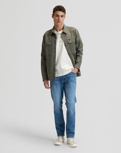 2 POCKET LICHEN OLIVE - CAMICIA 112376566 . LEE 