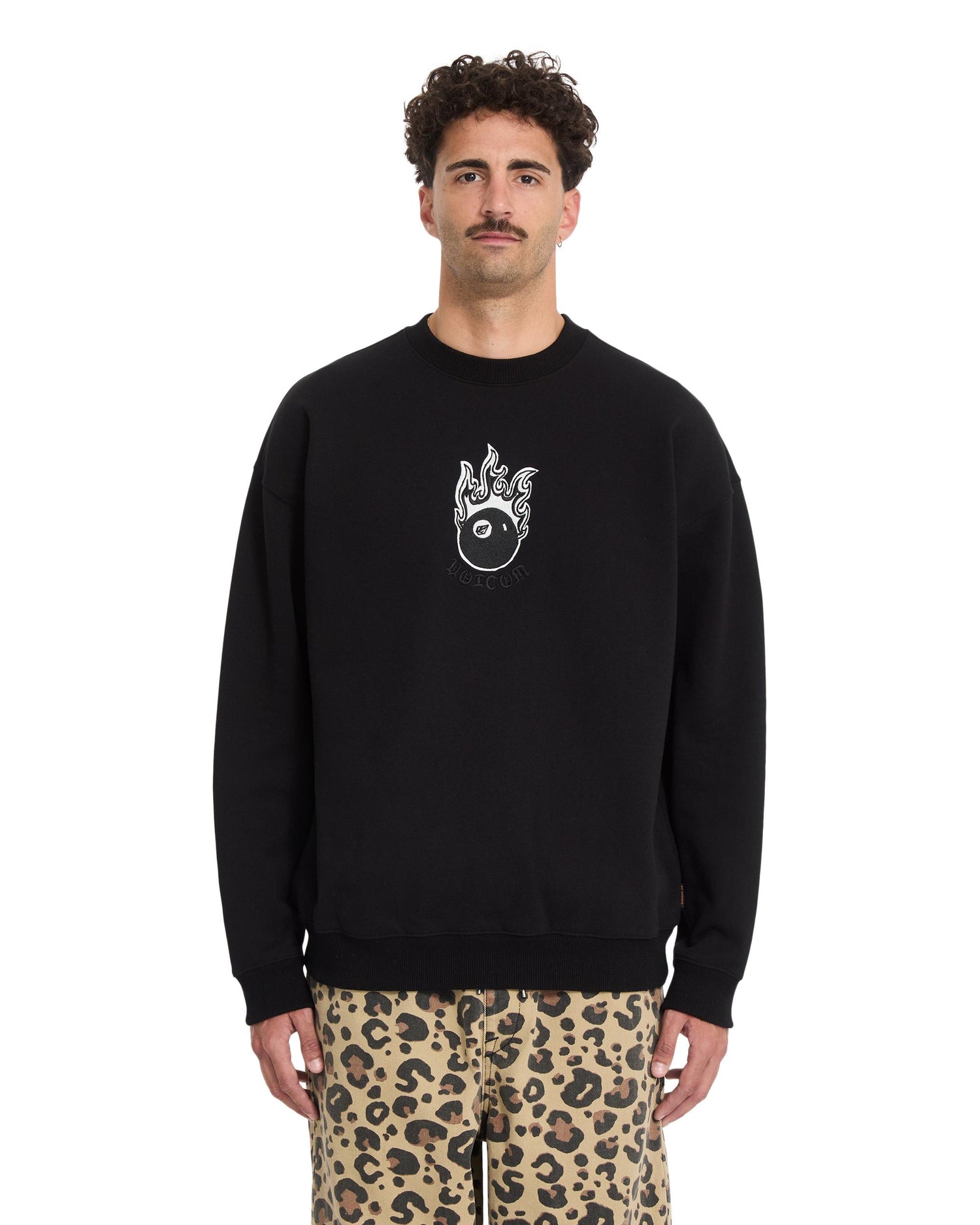 FA SETH CONBOY CREW - FELPA A4612621 _BLK VOLCOM 