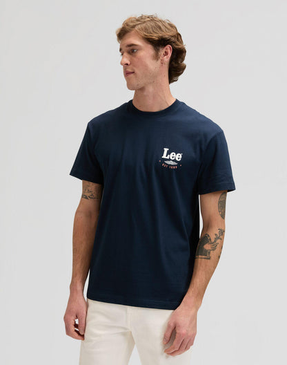 STAMP LEE RIVET NAVY - T-SHIRT 112376494 . LEE 