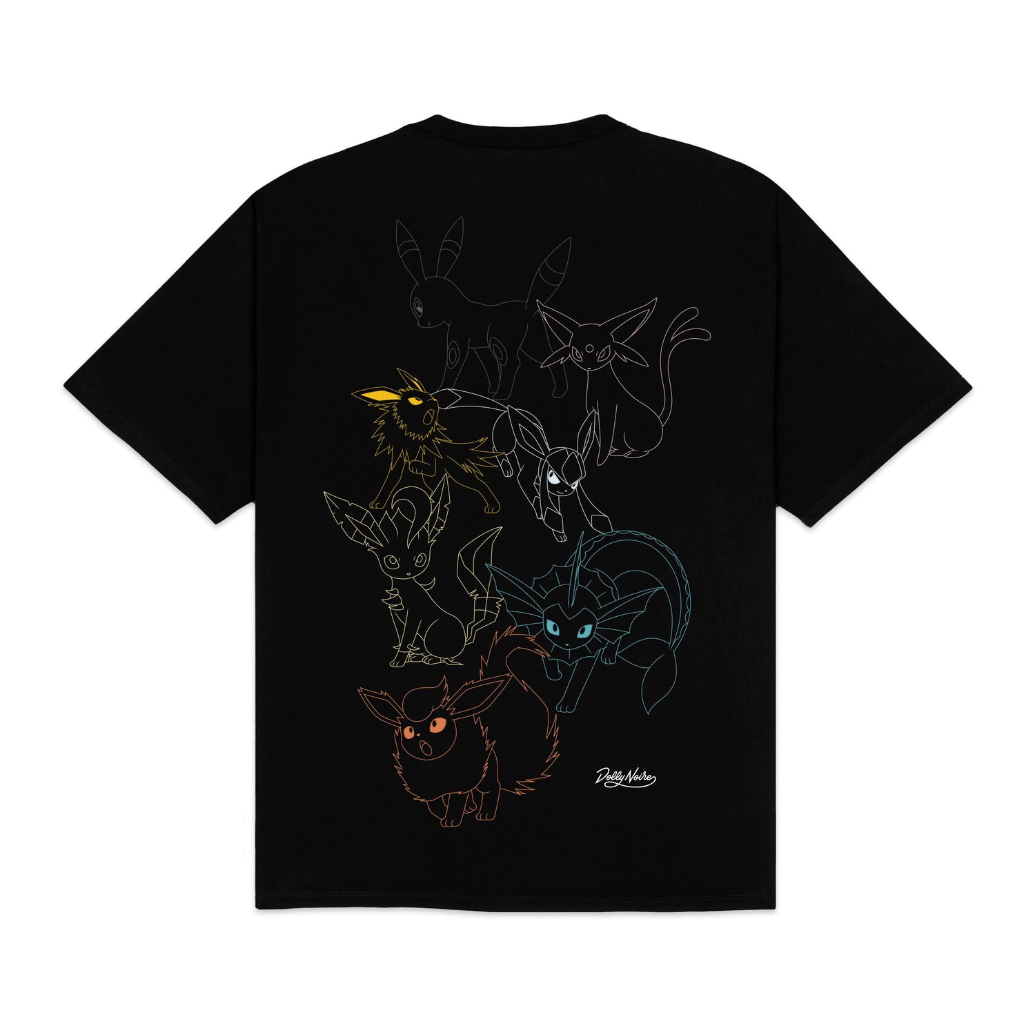 EEVEE EVOLUTION TEE - T-SHIRT TS1345-T4 -01 DOLLY NOIRE 