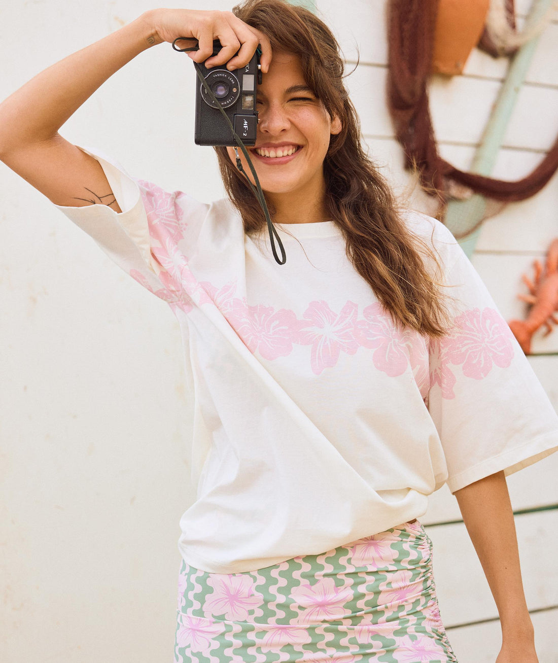 HANGLOOSE PLACED - T-SHIRT ERJZT05904 -WBS0 ROXY 