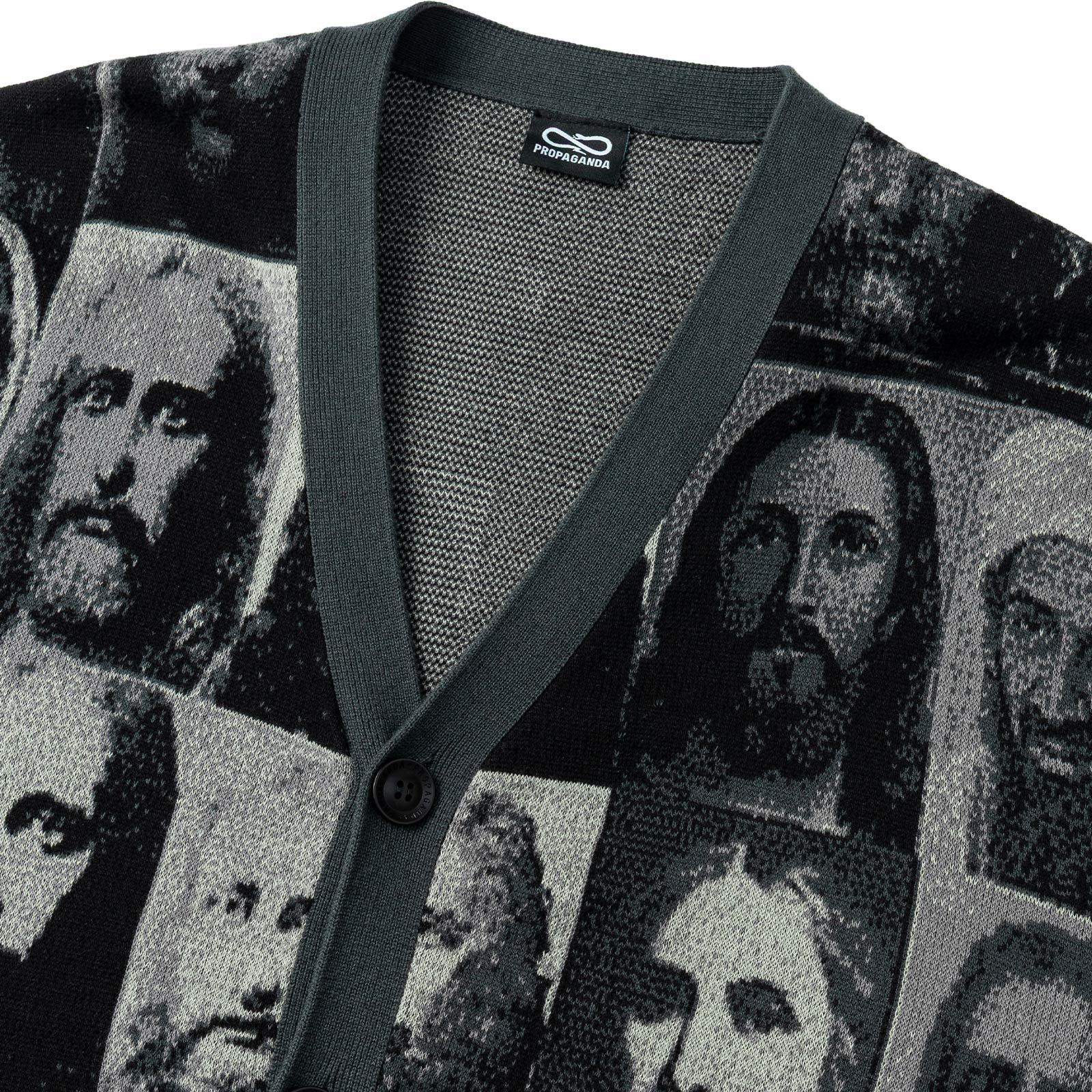 JAQUARD CARDIGAN RELAXED FIT MUGSHOT JEEZ - MAGLIA 26SSPROU844 -V.U. PROPAGANDA 