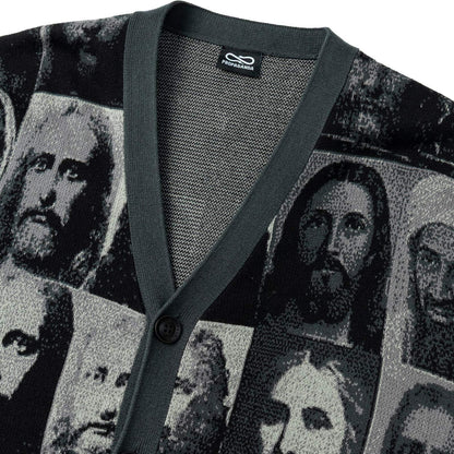 JAQUARD CARDIGAN RELAXED FIT MUGSHOT JEEZ - MAGLIA 26SSPROU844 -V.U. PROPAGANDA 