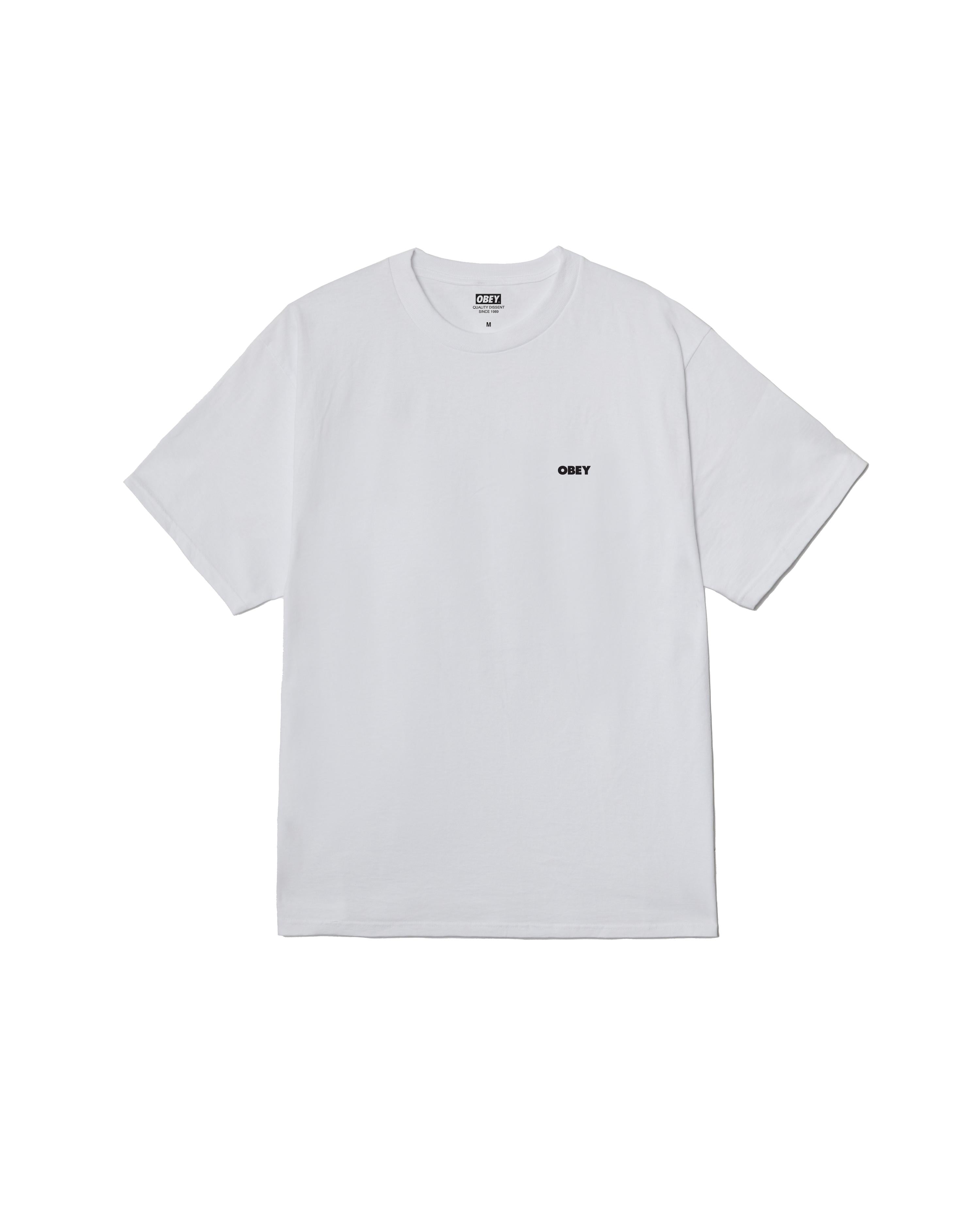 THE MEDIUM IS THE MESSAGE - T-SHIRT 22MC0001754 -WHT OBEY 