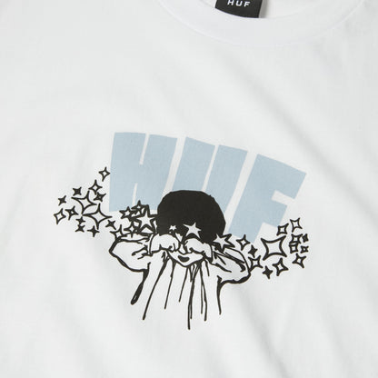 DAZED S/S TEE - T-SHIRT 71MC0001182 -WHITE HUF 