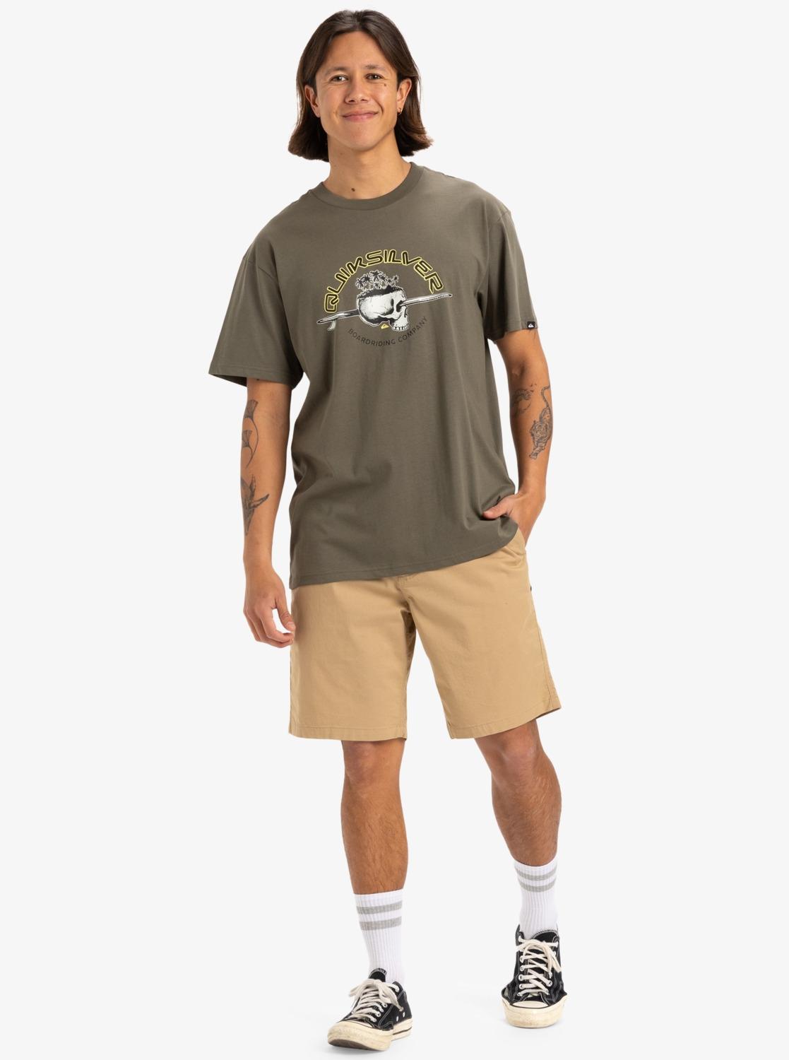 SKULL LINES - T-SHIRT EQYZT08056 -CRE0 QUIKSILVER 