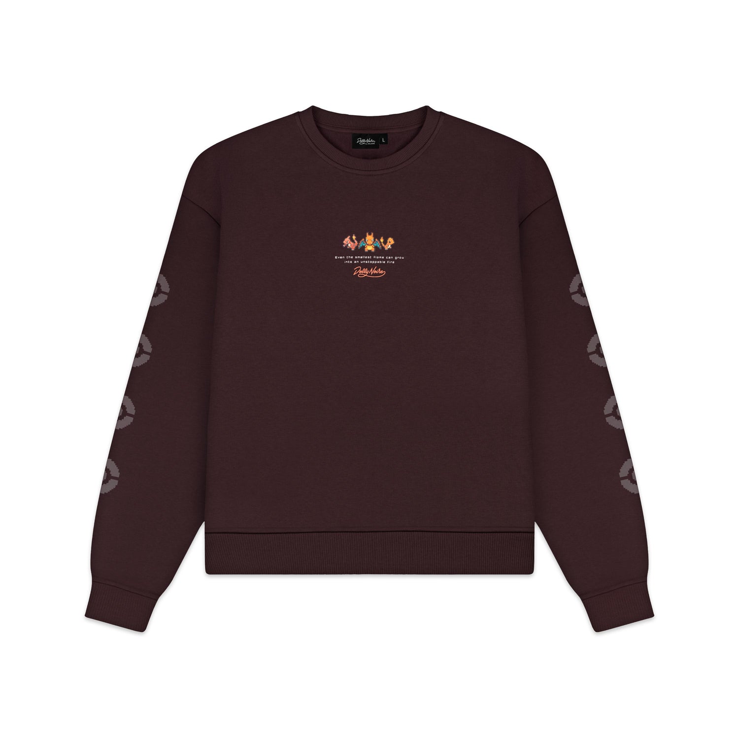 CHARIZARD CREWNECK - FELPA SW1148-GR -03 DOLLY NOIRE 
