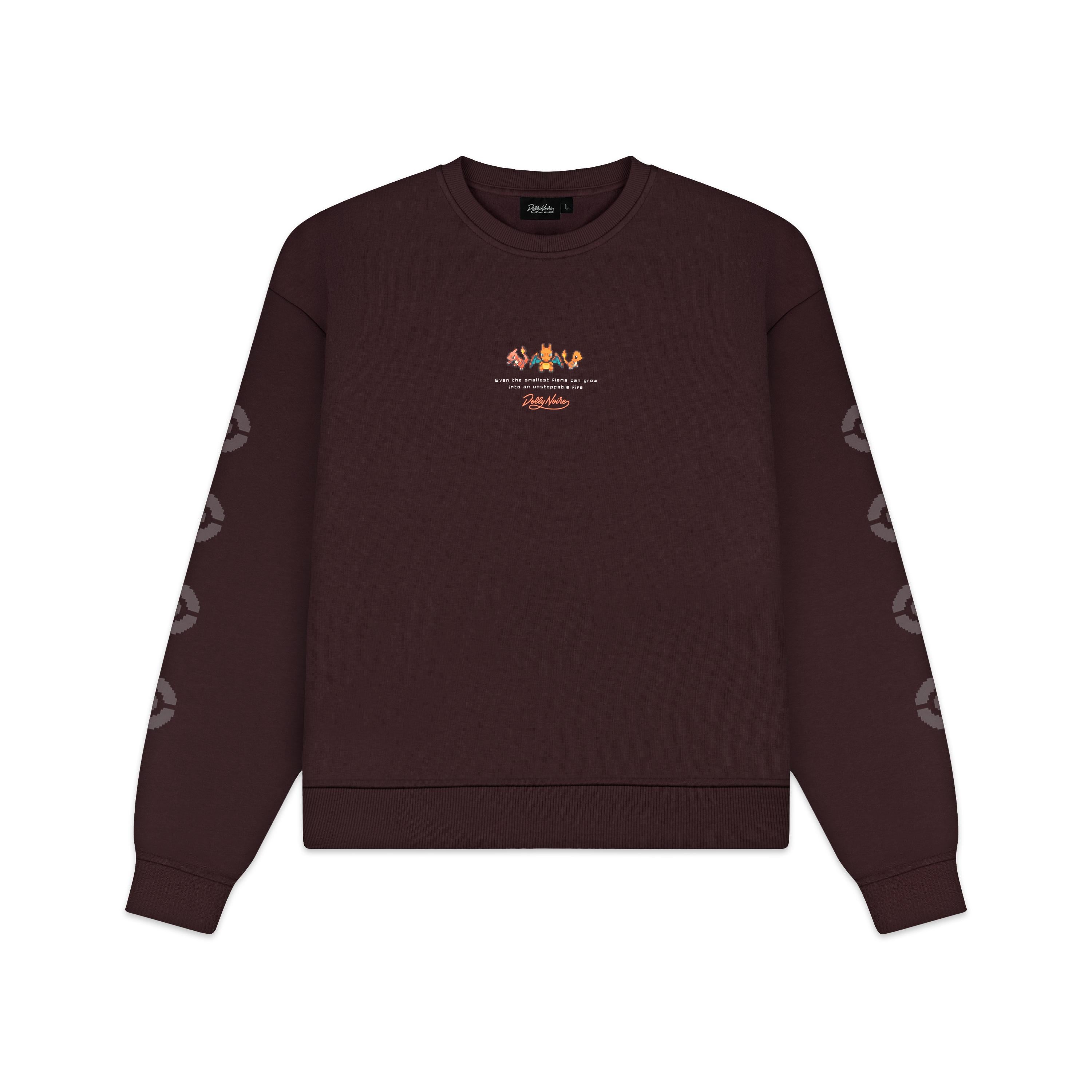CHARIZARD CREWNECK - FELPA SW1148-GR -03 DOLLY NOIRE 