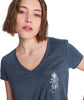 LAGUNA GREEN V NECK - T-SHIRT