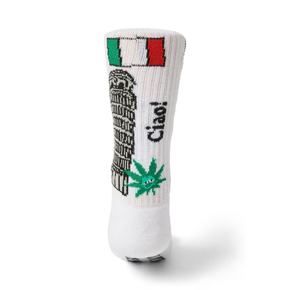 GREEN BUDDY TOURIST SOCK - CALZE 71MA0000661-GB -WHITE HUF 