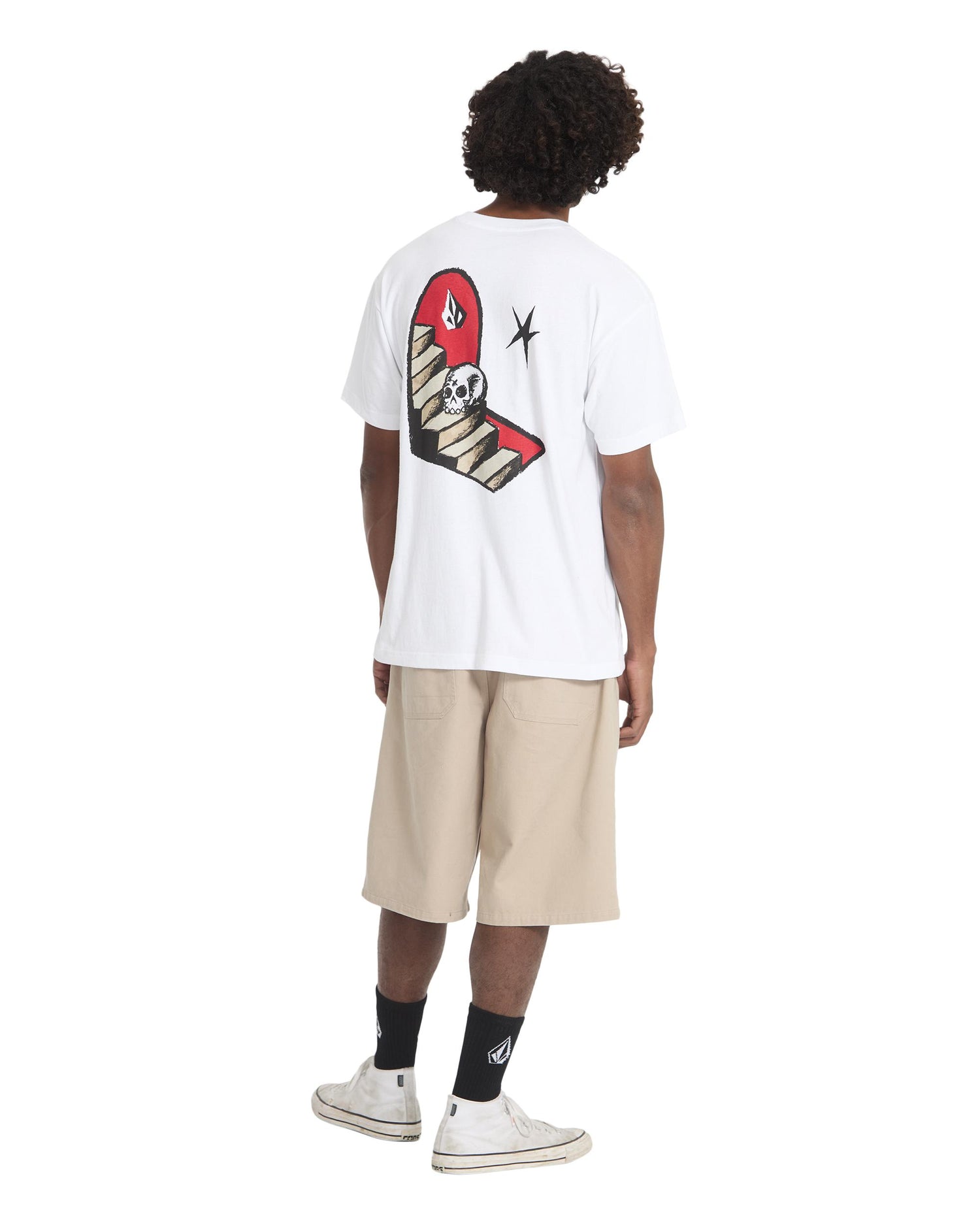 FA SETH CONBOY - T-SHIRT A4312672 _WHT VOLCOM 