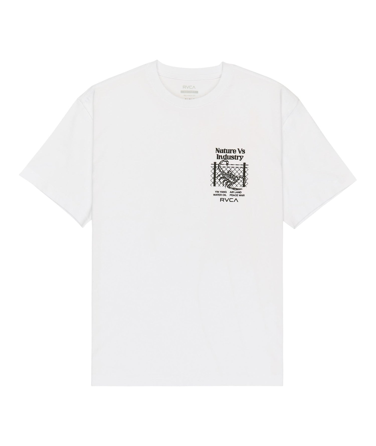 SECURITY CODE - T-SHIRT EVYZT00336 -WHT RVCA 