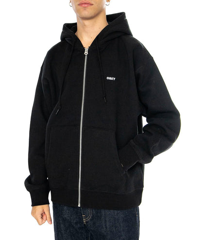 ESTABLISHED WORKS BOLD ZIP II - FELPA 22MC0000024E -BLK OBEY 