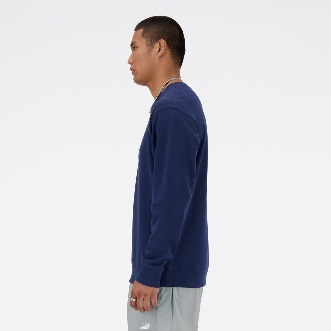 SMALL LOGO FRENCH TERRY CREW - FELPA MT41507NNY  NEW BALANCE 