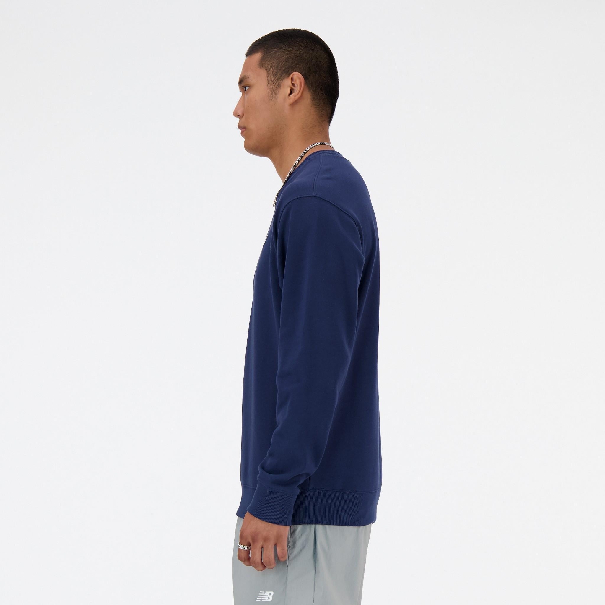 SMALL LOGO FRENCH TERRY CREW - FELPA MT41507NNY  NEW BALANCE 