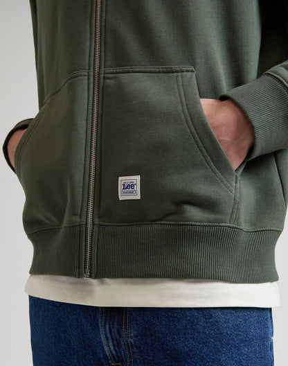 WORKWEAR FULL ZIP OAK MOSS - FELPA 112378765 . LEE 