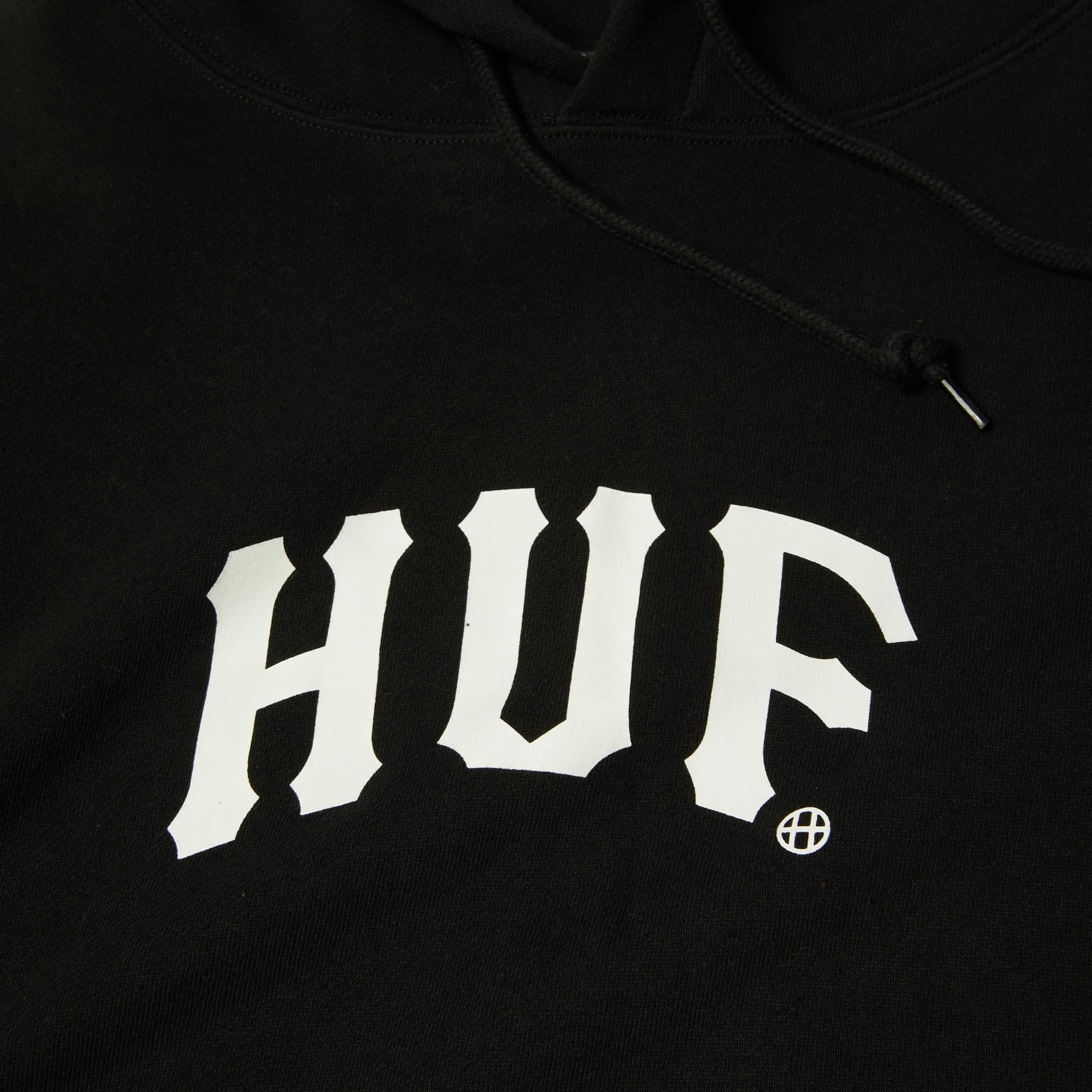 ARCH P/O HOODIE - FELPA 71MC0001161 -BLACK HUF 