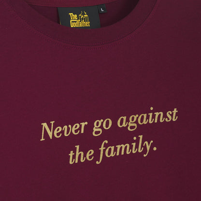 THE GODFATHER: WORLDWIDE LS - T-SHIRT 25WILS60 -BURGUNDY IUTER 