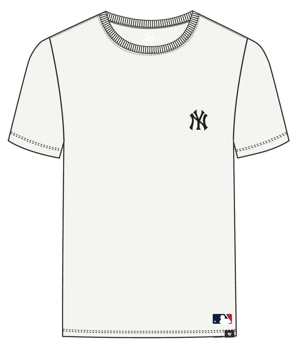 BASERUNNER EMB ECHO NEW YORK YANKEES - T-SHIRT 47-BB017TEMBRT709132 SS 47 BRAND 