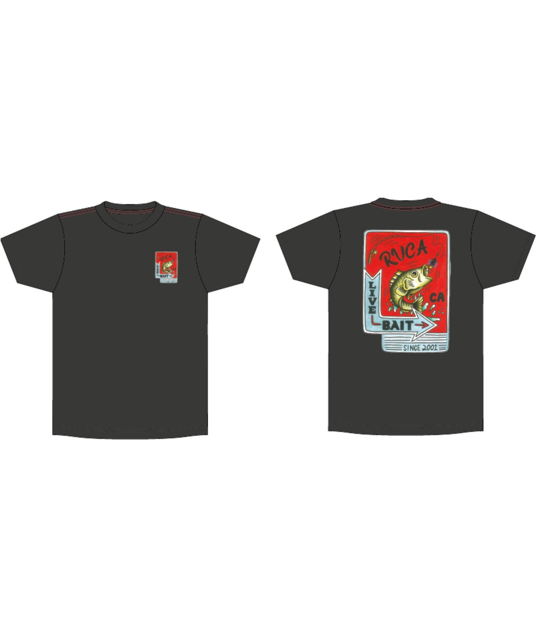 LIVE BAIT - T-SHIRT EVYZT00354 -PTK RVCA 