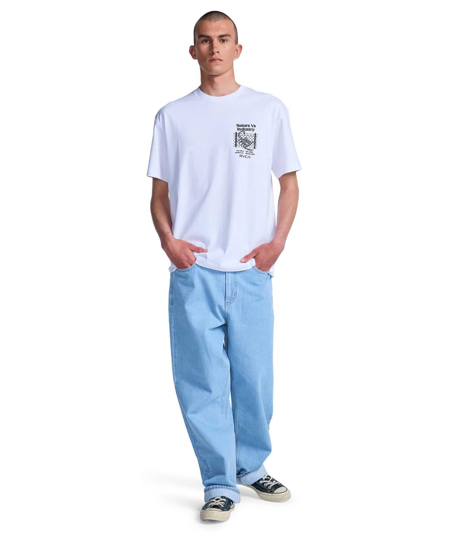 SECURITY CODE - T-SHIRT EVYZT00336 -WHT RVCA 