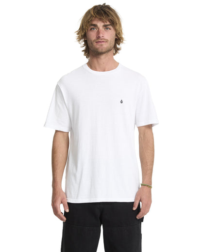 STONE BLANKS - T-SHIRT A3512665 _WHT VOLCOM 