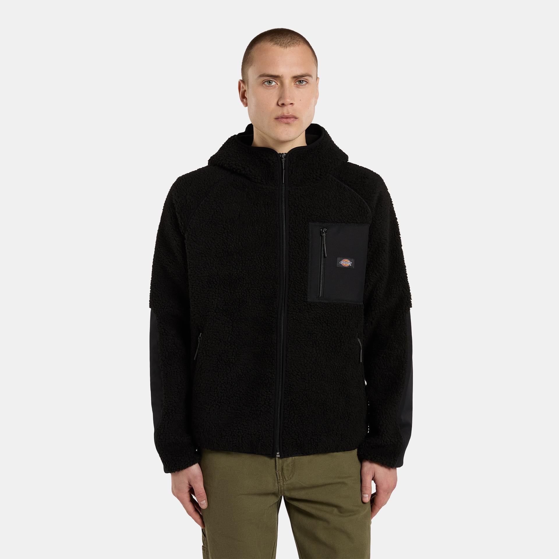 CENTRAL HIGH PILE HOODED - FLEECE DK0A87NV BLK1 DICKIES 