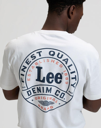 STAMP LEE BRIGHT WHITE - T-SHIRT 112376493 . LEE 