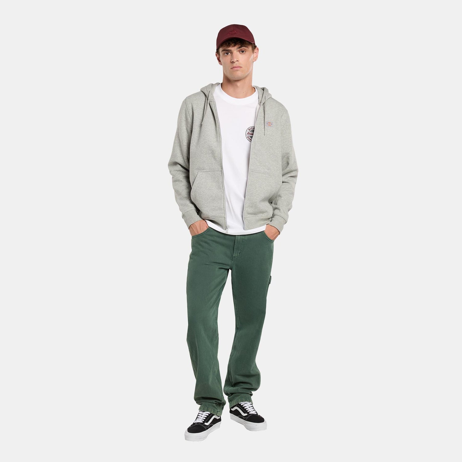 OAKPORT ZIP - FELPA DK0A4XD3 HG01 DICKIES 