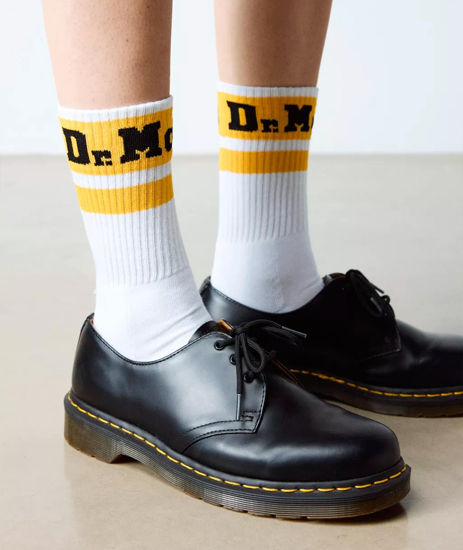 ATHLETIC LOGO SOCK - ORGANIC COTTON BLEND - CALZE AC681103 . DR MARTENS 