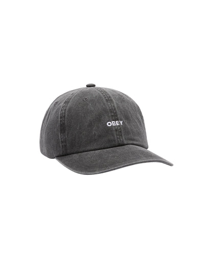 PIGMENT BOLD 6 PANEL STRAPBACK - CAPPELLINO 22MA0000322 -BLK OBEY 