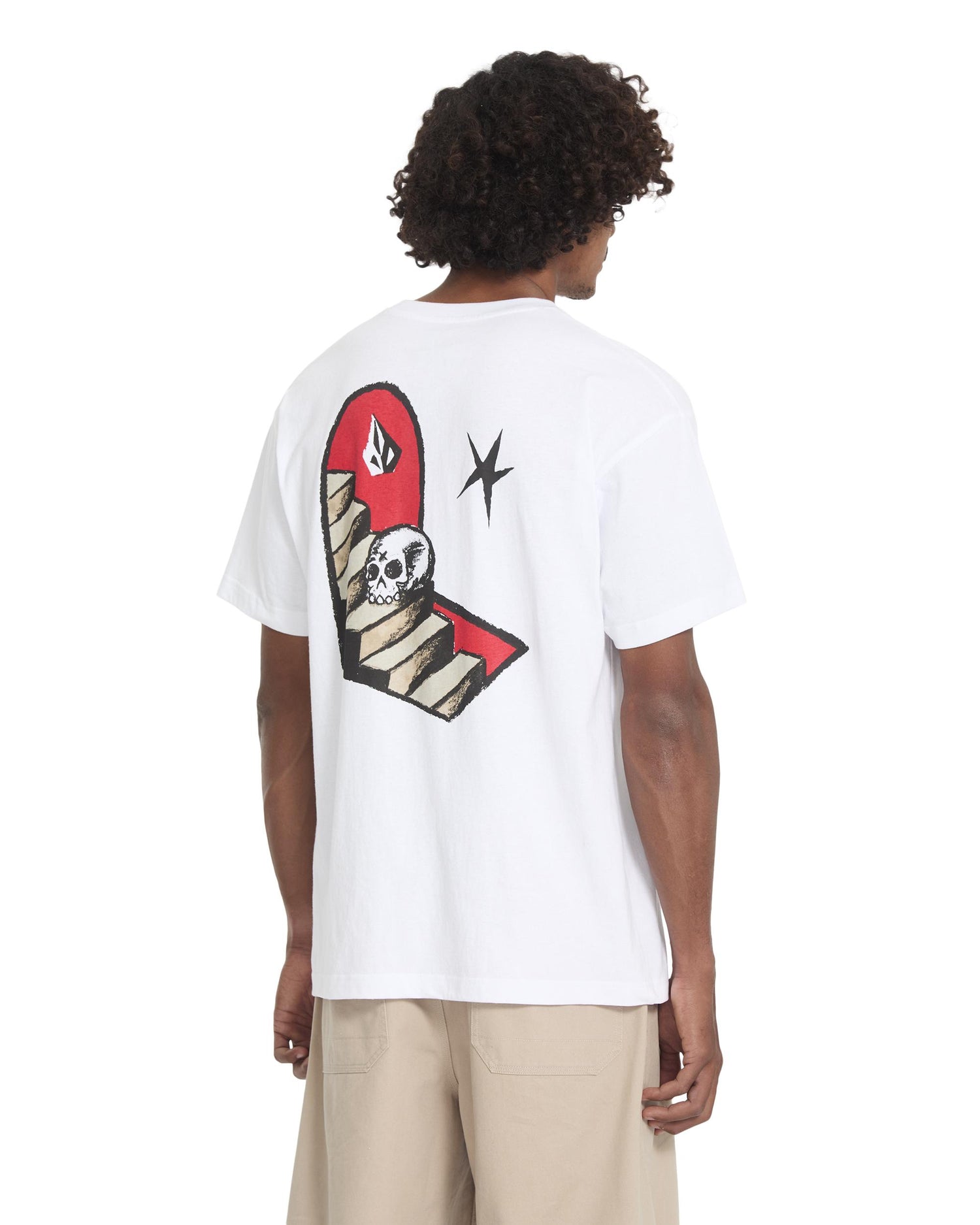 FA SETH CONBOY - T-SHIRT A4312672 _WHT VOLCOM 