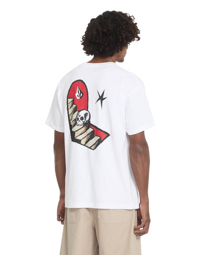 FA SETH CONBOY - T-SHIRT A4312672 _WHT VOLCOM 