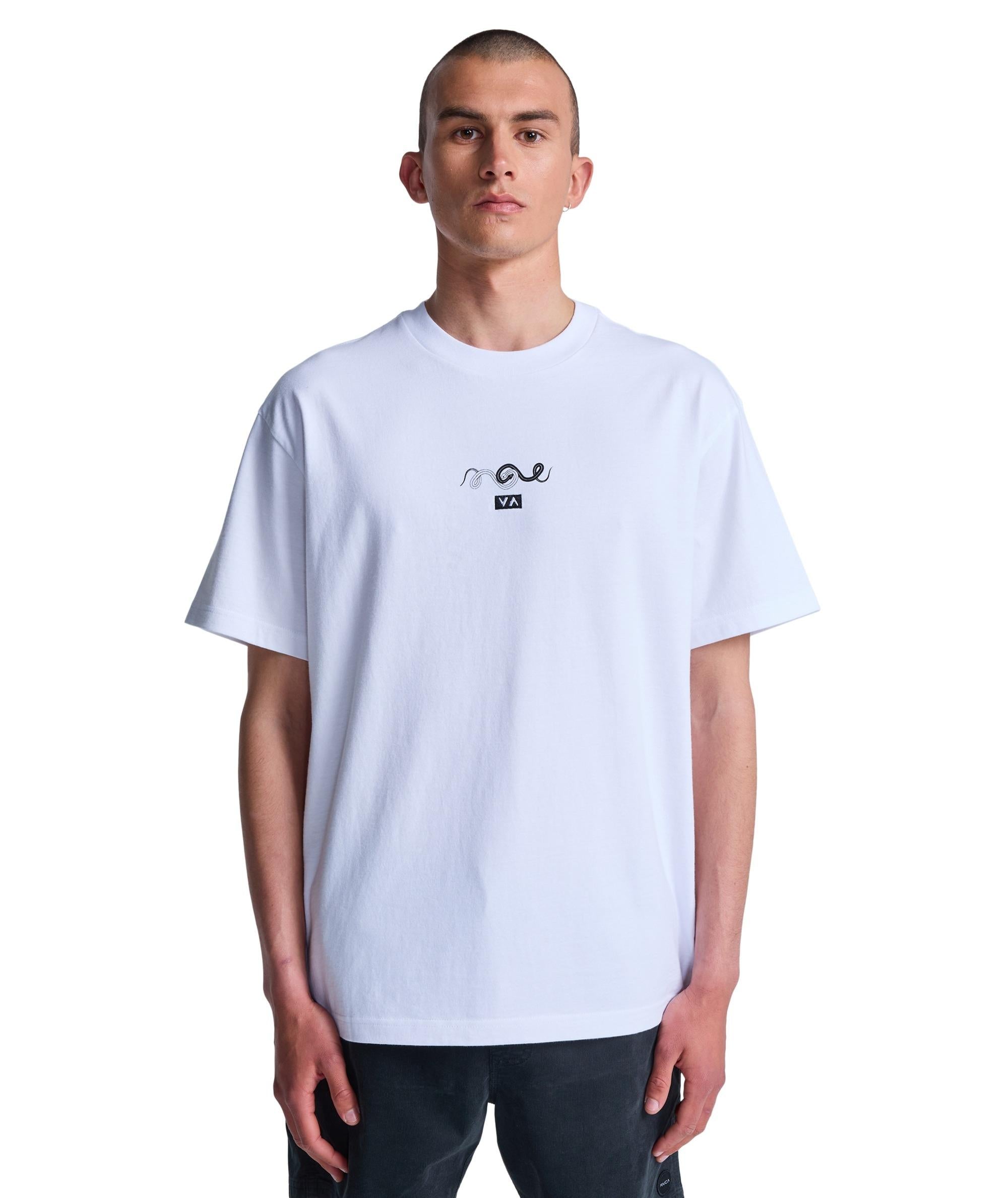 AMAZE SNAKE - T-SHIRT EVYZT00321 -WHT RVCA 