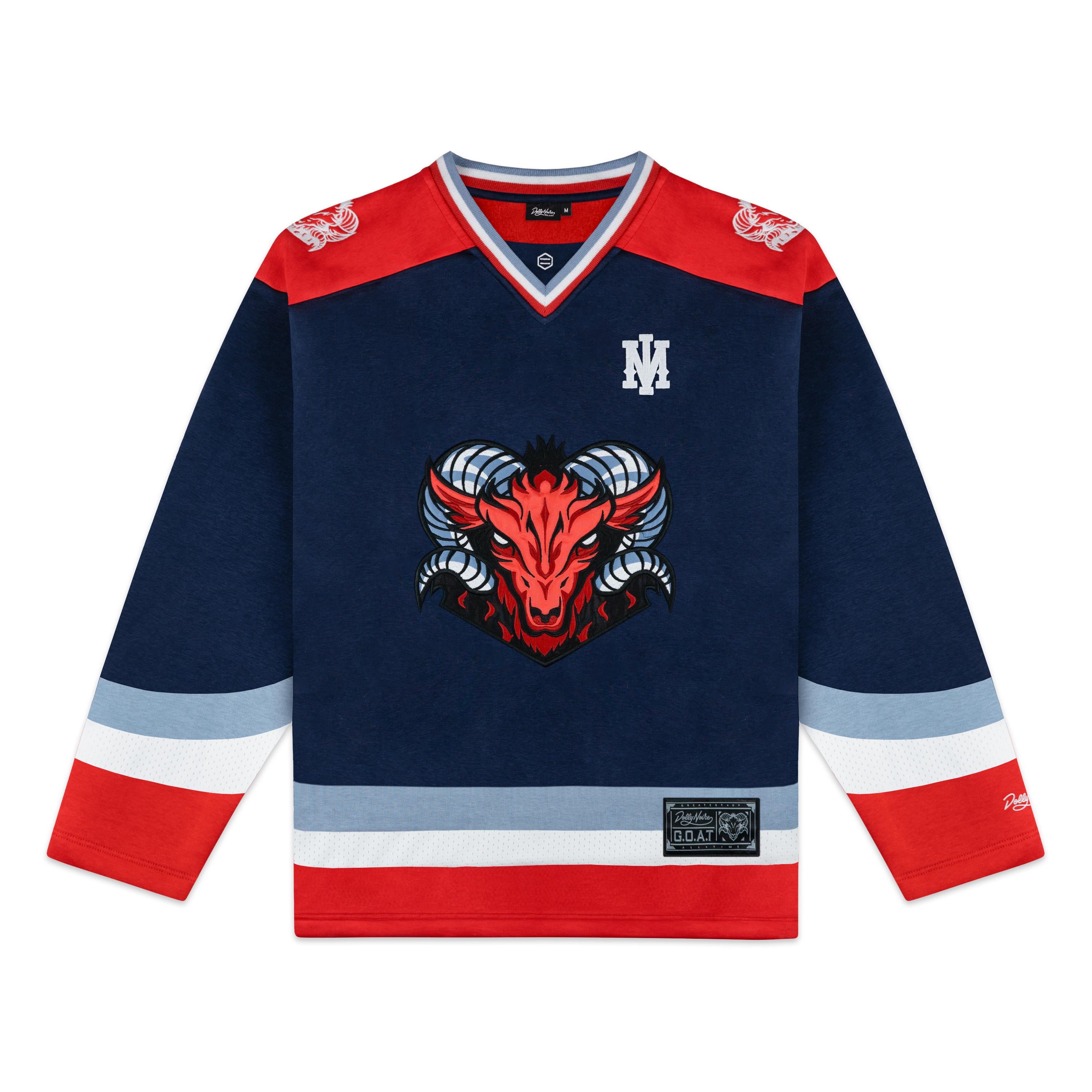 GOAT HOCKEY CREWNECK MIDNIGHT - FELPA SW1042-GX -03 DOLLY NOIRE 