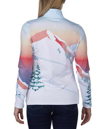 GIRLS RULE ZIP T-NECK 223063 -451 SPYDER 